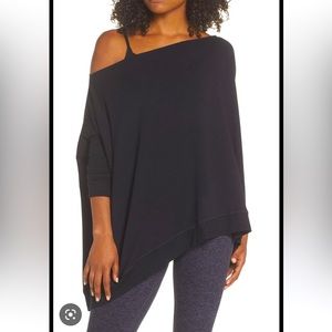 Off the shoulder flowing sweater